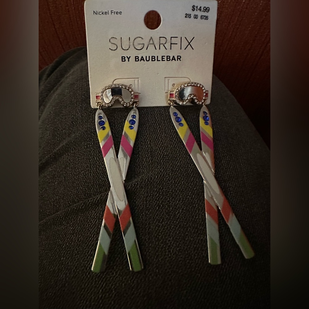 ❄️ BRAND NEW BaubleBar Sugarfix Ski Earrings ❄️